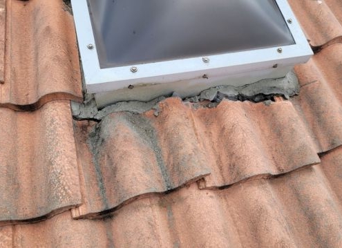 palm beach roof damage skylight tile
